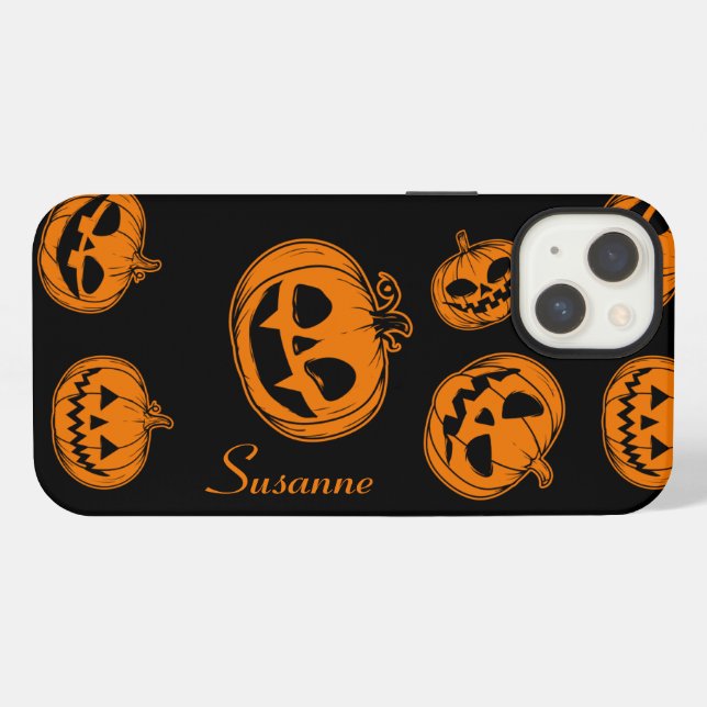 Halloween Pumpkin Pattern Phone Case | Zazzle