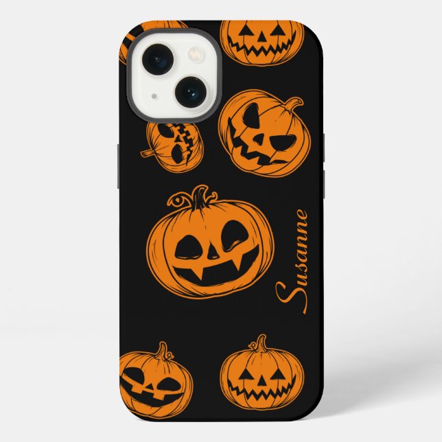 Halloween Pumpkin Pattern Phone Case | Zazzle