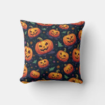 Halloween pumpkin pattern pillow cushion