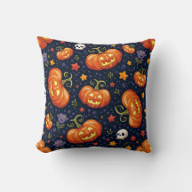 Halloween pumpkin pattern pillow cushion