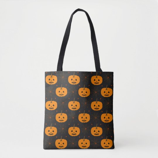 halloween pumpkin tote bag