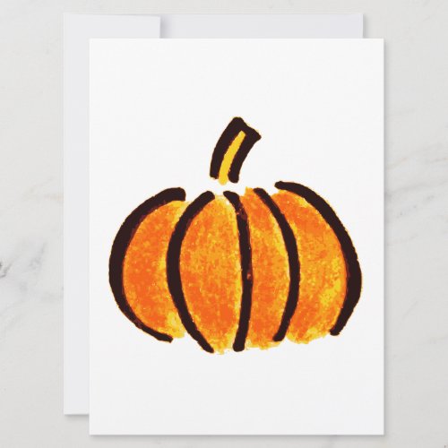 Halloween Pumpkin Pencil Drawing Pumpkins Card