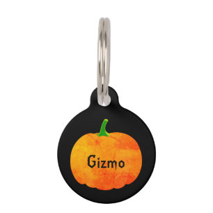 Halloween Pumpkin Personalized Pet ID Tag