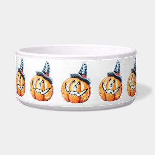 Halloween Pumpkin Pet Bowl