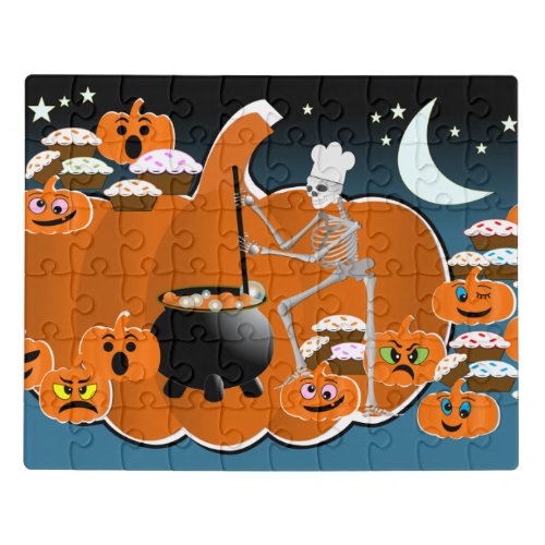 Halloween Pumpkin Pie Baking Jigsaw Puzzle