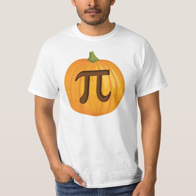 Halloween Pumpkin Pie Pi T-Shirt (Front)