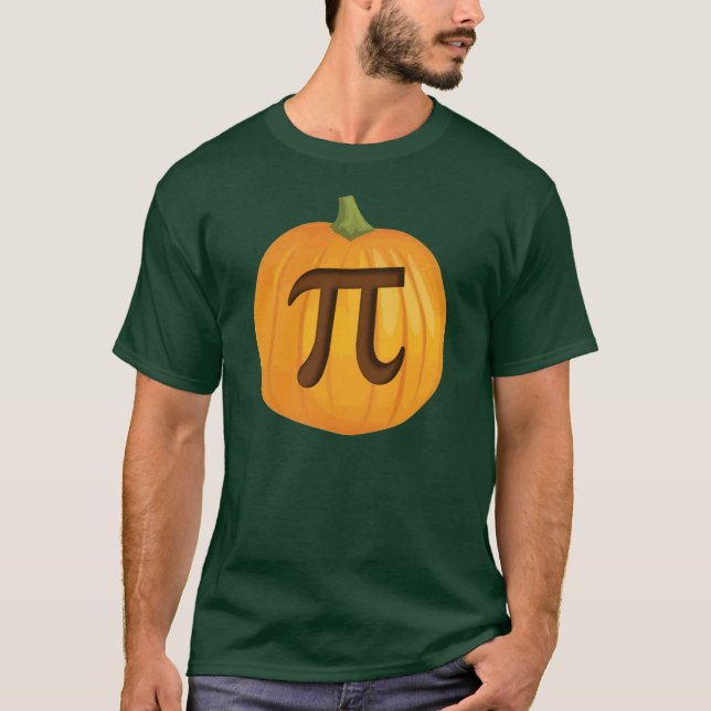Halloween Pumpkin Pie Pi T-Shirt (Front)