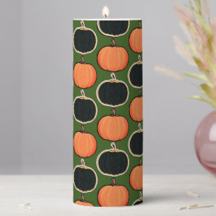 Halloween/pumpkin pillar candle