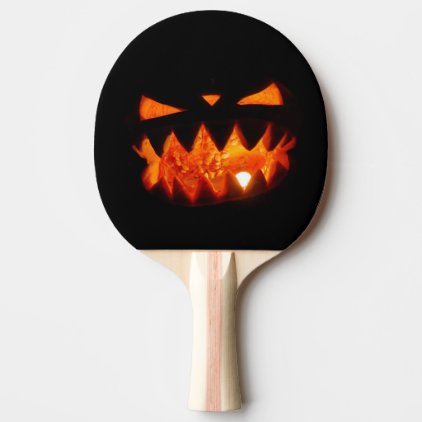 Halloween Pumpkin Ping-Pong Paddle