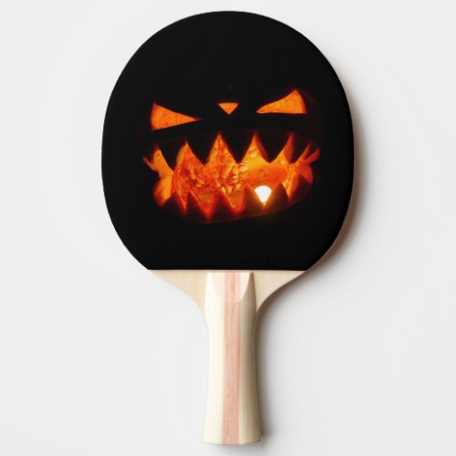Halloween Pumpkin Ping_Pong Paddle