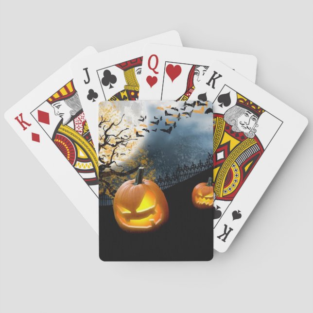 Halloween Pumpkin Poker Cards (Back)