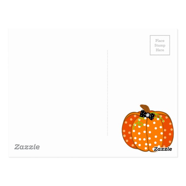 Halloween Pumpkin Postcard