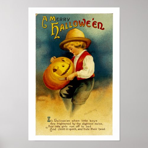 Halloween Pumpkin Poster