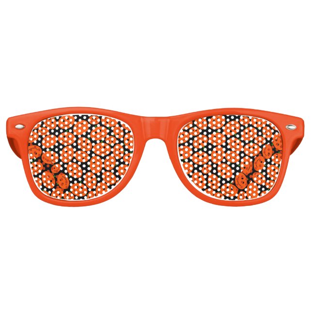 Halloween Pumpkin Retro Sunglasses (Front)