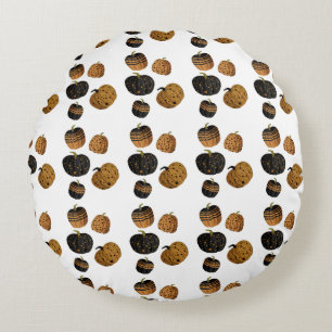 Halloween pumpkin  round pillow