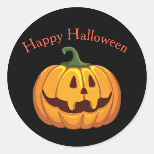 Halloween Pumpkin Round Sticker
