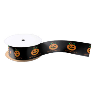 Halloween Pumpkin Satin Ribbon