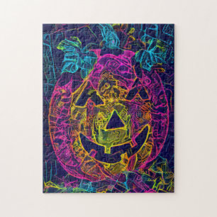 Halloween pumpkin scary photo fun jigsaw puzzle
