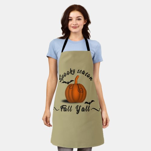 Halloween pumpkin season is here apron
