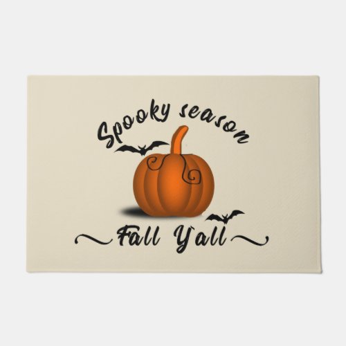 Halloween pumpkin season is here doormat
