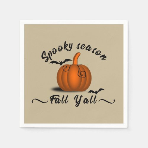 Halloween pumpkin season is here napkins