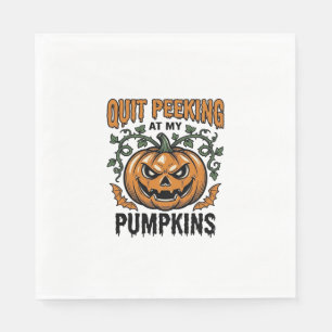 Halloween Pumpkin Shirt Vintage Engraving Joke_1 Napkins