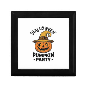 Halloween Pumpkin Shirt Vintage Witch Hat Fun_1 Gift Box