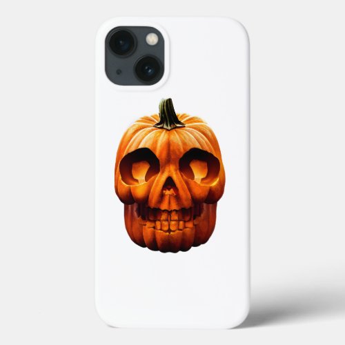 halloween pumpkin skull iPhone 13 case