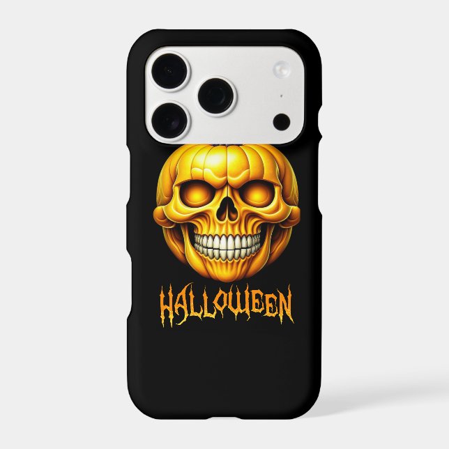 HALLOWEEN PUMPKIN SKULL IPHONE CASE (Back)