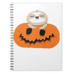 Halloween Pumpkin Sloth Classic T-Shirt Notebook