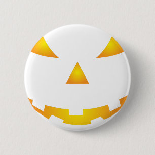 Halloween Pumpkin Smile Button