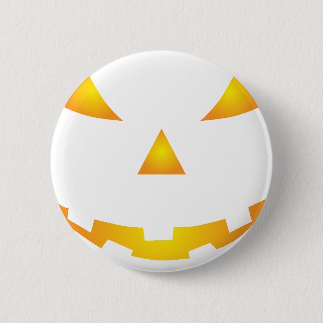Halloween Pumpkin Smile Button (Front)
