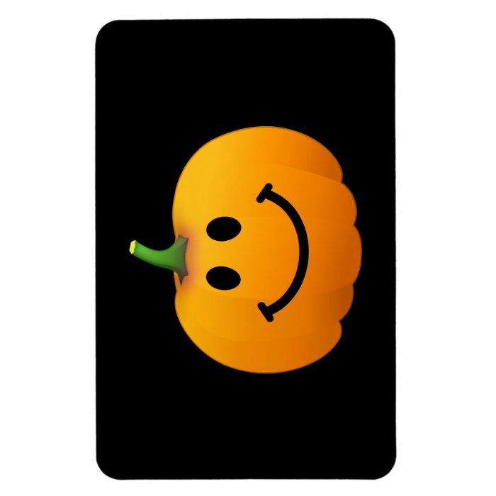 Halloween Pumpkin Smiley face Vinyl Magnet