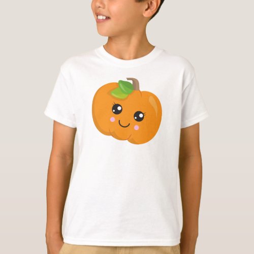 Halloween Pumpkin Smiling Pumpkin Trick Or Treat T_Shirt