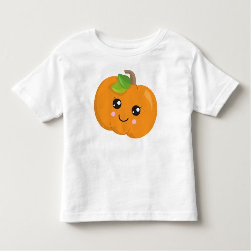 Halloween Pumpkin Smiling Pumpkin Trick Or Treat Toddler T_shirt