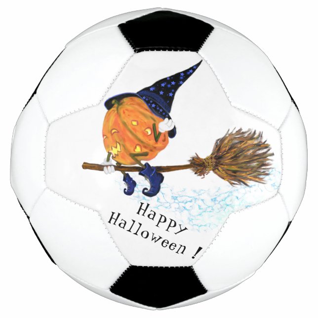 Halloween Pumpkin Soccer Ball (Front)