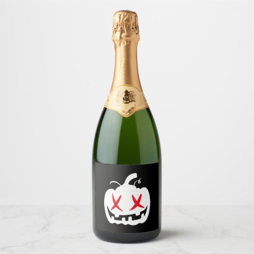 Halloween Pumpkin                             Sparkling Wine Label