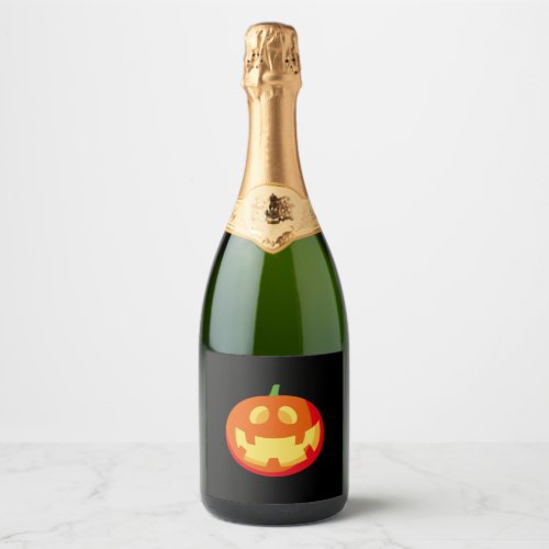 halloween pumpkin                                  sparkling wine label