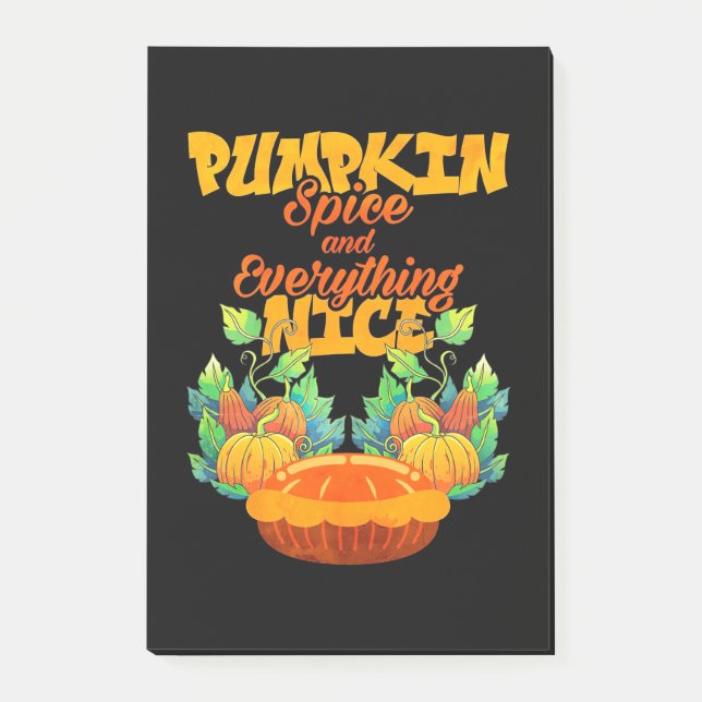Halloween Pumpkin Spice And Everything Nice Post-it Notes (Front)