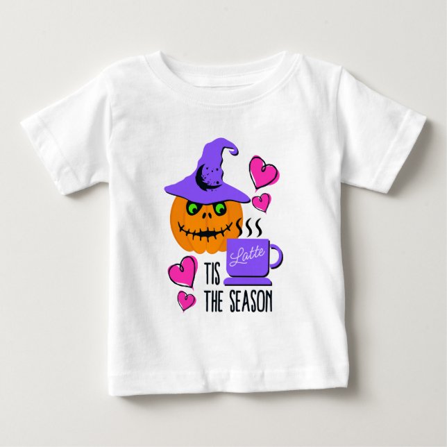 Halloween Pumpkin Spice Baby T-Shirt – Cute Tee (Front)