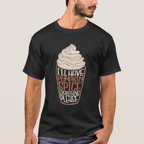 Halloween Pumpkin Spice Latte T_Shirt