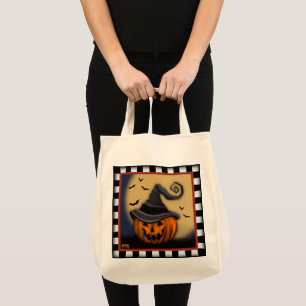 Halloween Pumpkin Spooky Cute Inspirivity Tote Bag