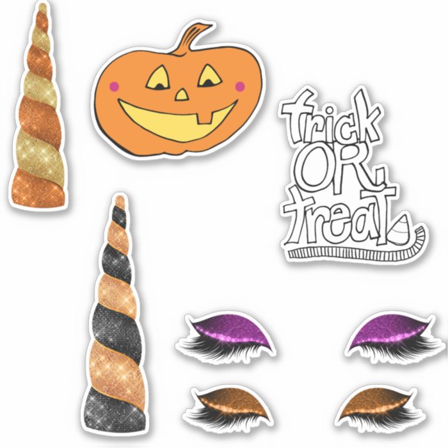 Halloween Pumpkin  Sticker (Front)
