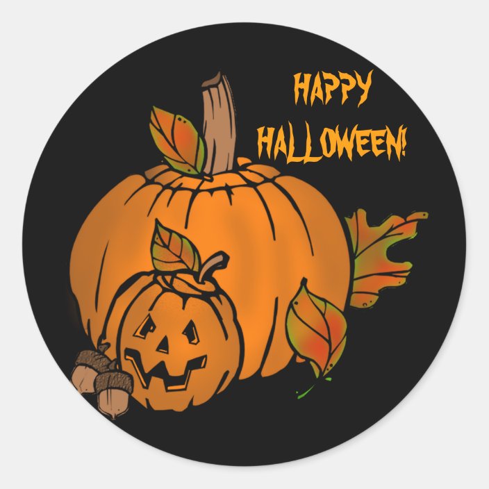 Halloween Pumpkin Sticker 