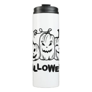 Halloween Pumpkin   Thermal Tumbler