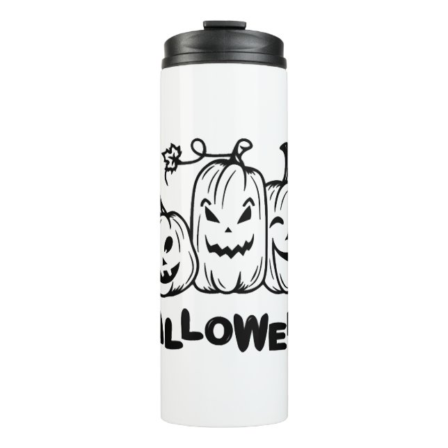 Halloween Pumpkin   Thermal Tumbler (Front)