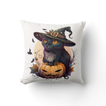 Halloween Pumpkin Throw Pillows