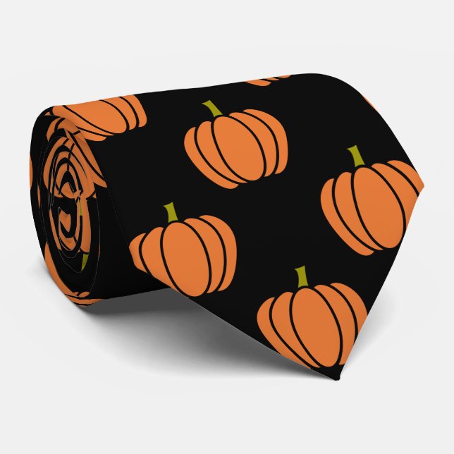 Halloween Pumpkin Tie (Rolled)