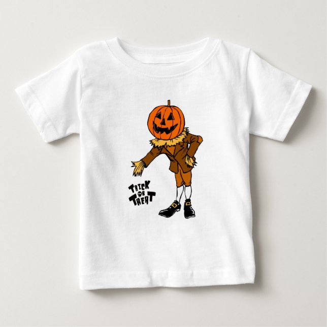 HALLOWEEN pumpkin trick or treat Baby T-Shirt (Front)
