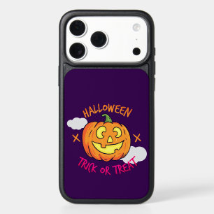 Halloween Pumpkin Trick or Treat Label iPhone 17 Pro Max Case